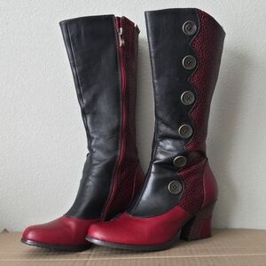 L'artiste Spring Step Hadrian Boots Leather Size 37 EU Very Cool Boots!!!